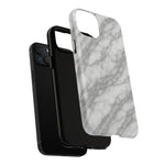 Silver Mist Marble iPhone Case with MagSafe - Shamo's