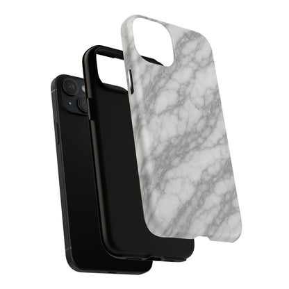 Silver Mist Marble iPhone Case with MagSafe - Shamo's