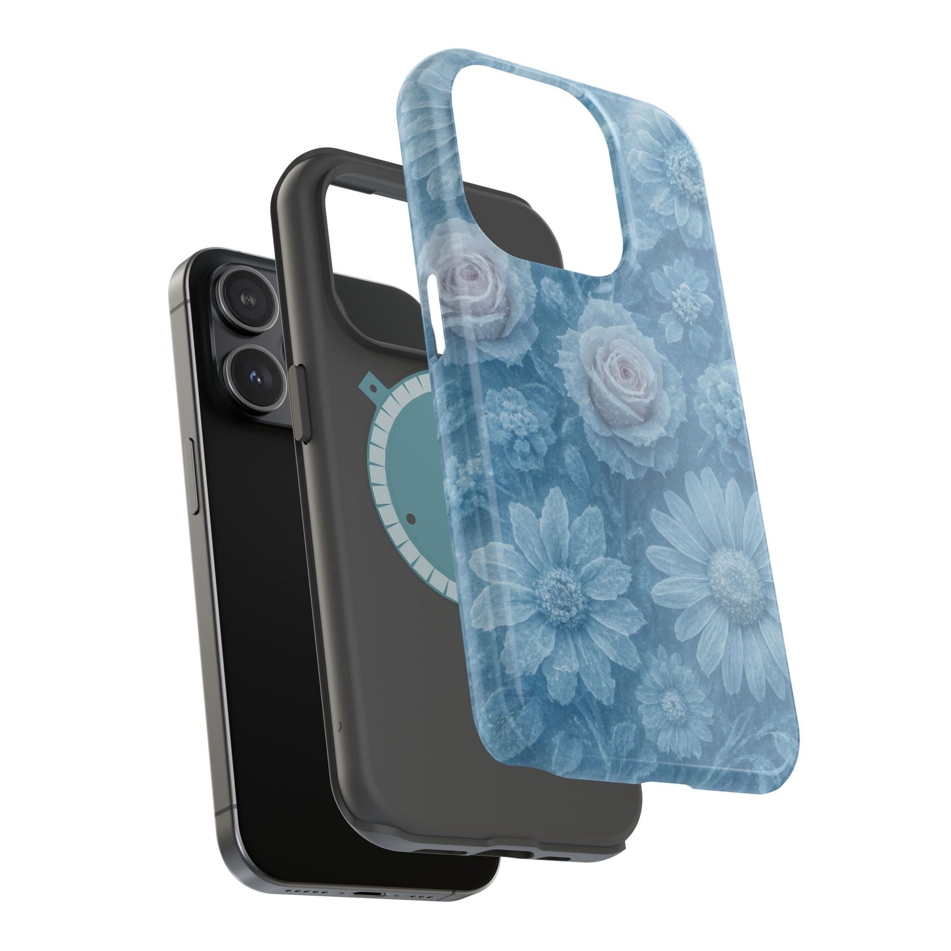 Frozen Beauty Floral Rose iPhone Case | MagSafe compatible  Shamo's