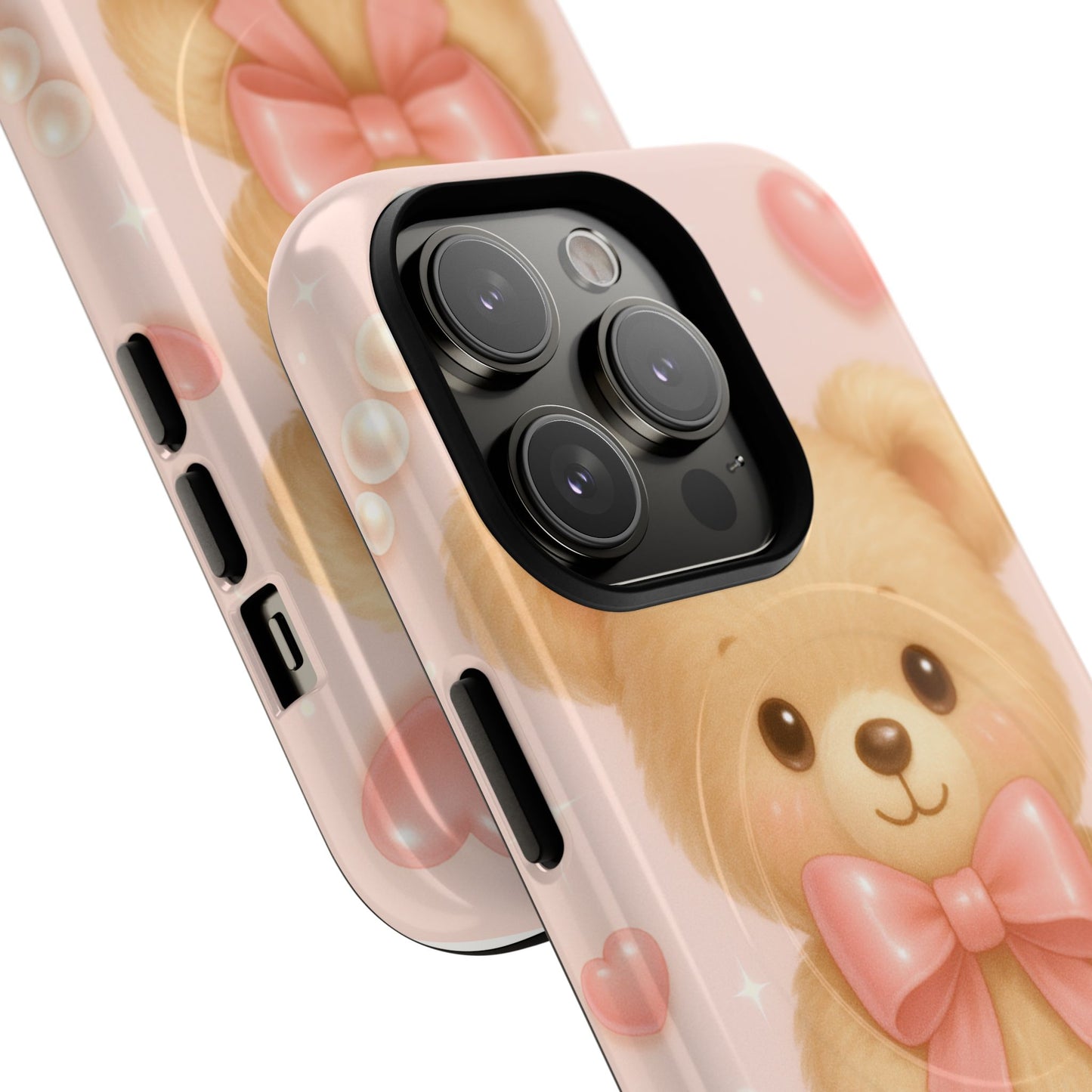 Ribbon Teddy Bear Love iPhone Case with MagSafe