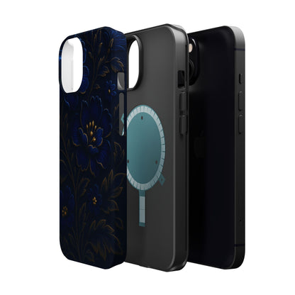 3D Velvet Night Flower iPhone Case | MagSafe