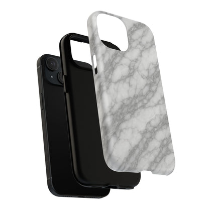 Silver Mist Marble iPhone Case with MagSafe - Shamo's