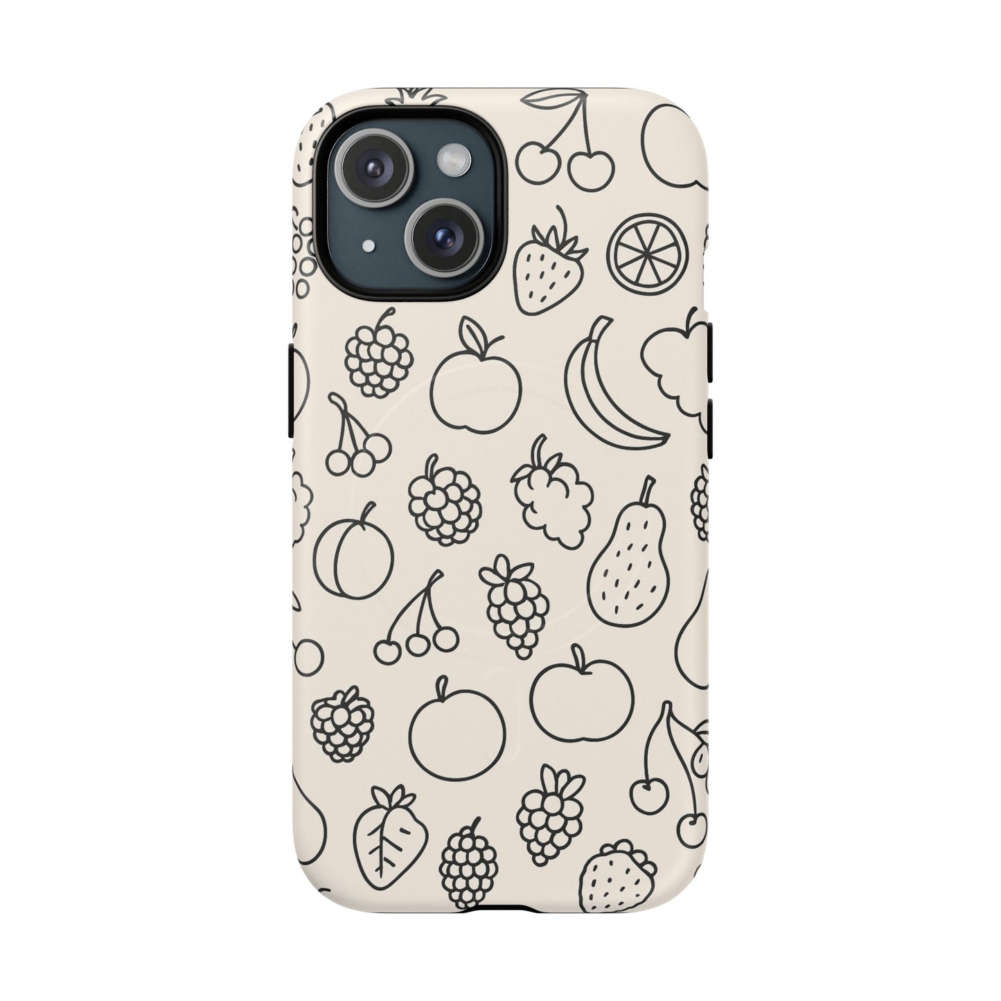 Fruit Pattern Tough iPhone Case | Compatible with MagSafe