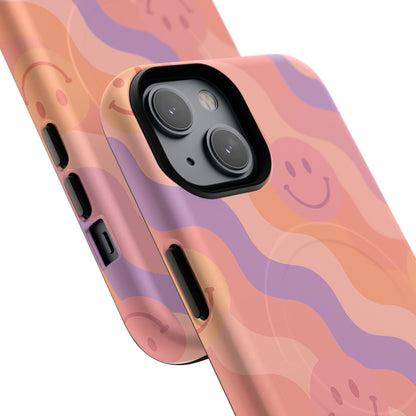Groovy Smiley Faces Retro iPhone Case | MagSafe