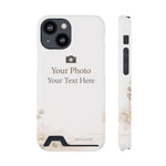 Personalizable Card-Holder Custom Phone Case | Add Your Own Photo and Text - iPhone 13 Mini / Glossy / With gift packaging - Shamo's