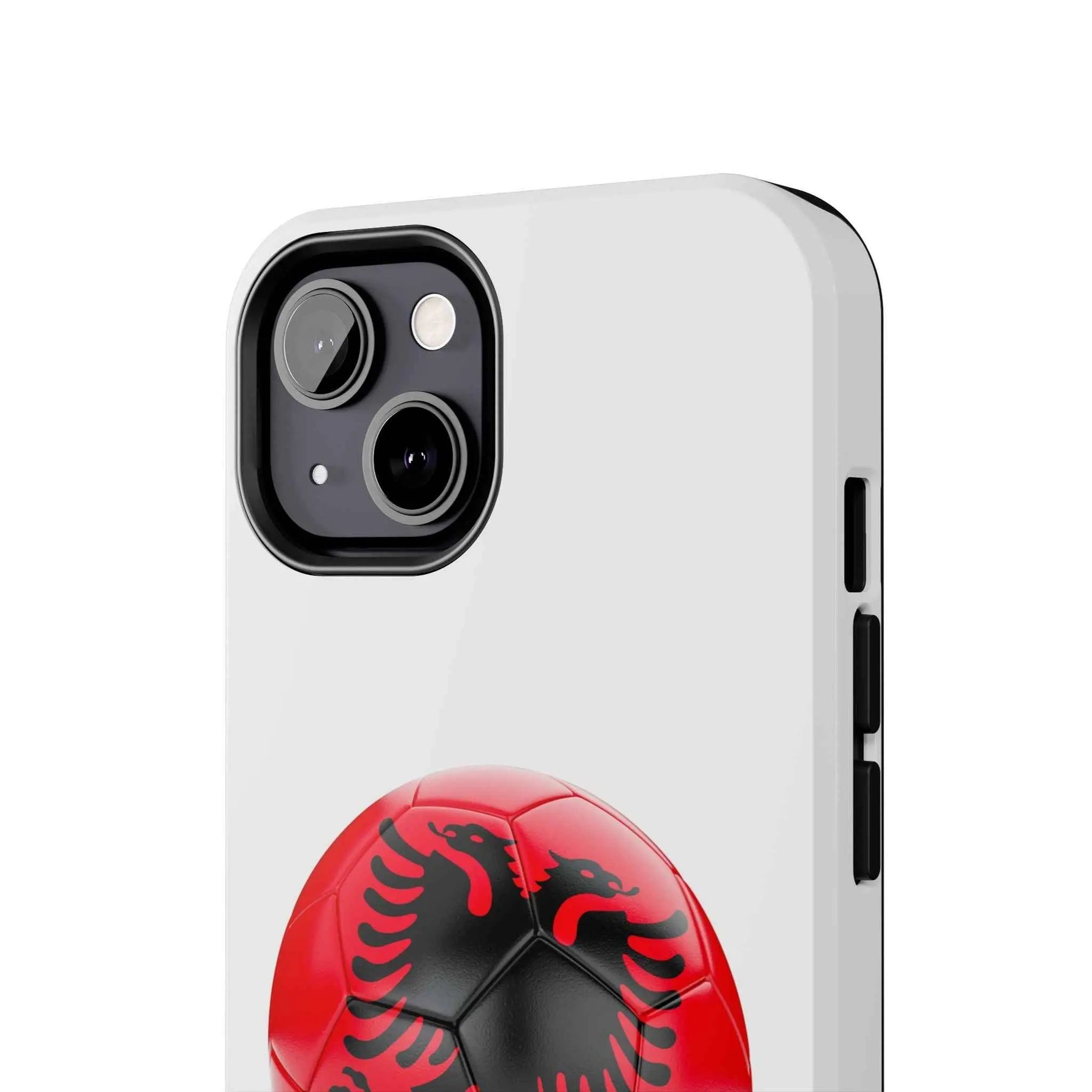 Tough Phone Cases with Albanian soccer flag