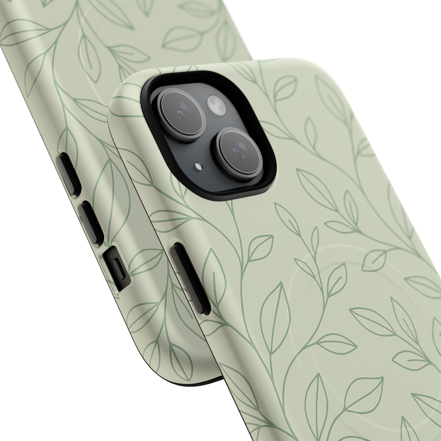 Sage Botanical Leaves Floral iPhone Case | MagSafe - Shamo's
