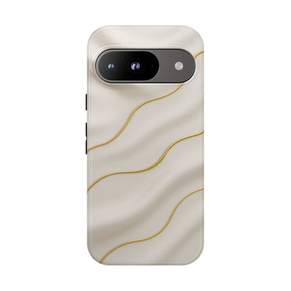 Elegant Gold Wave Tough iPhone Case