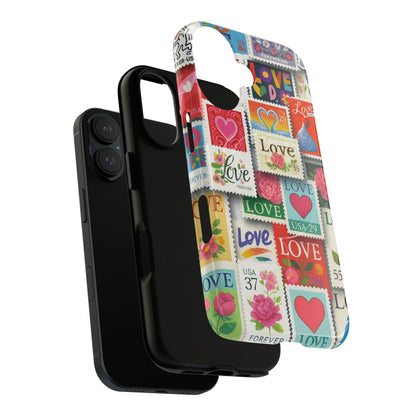 Vintage Romantic Love Stamp iPhone Case | Tough Protection + MagSafe  Shamo's