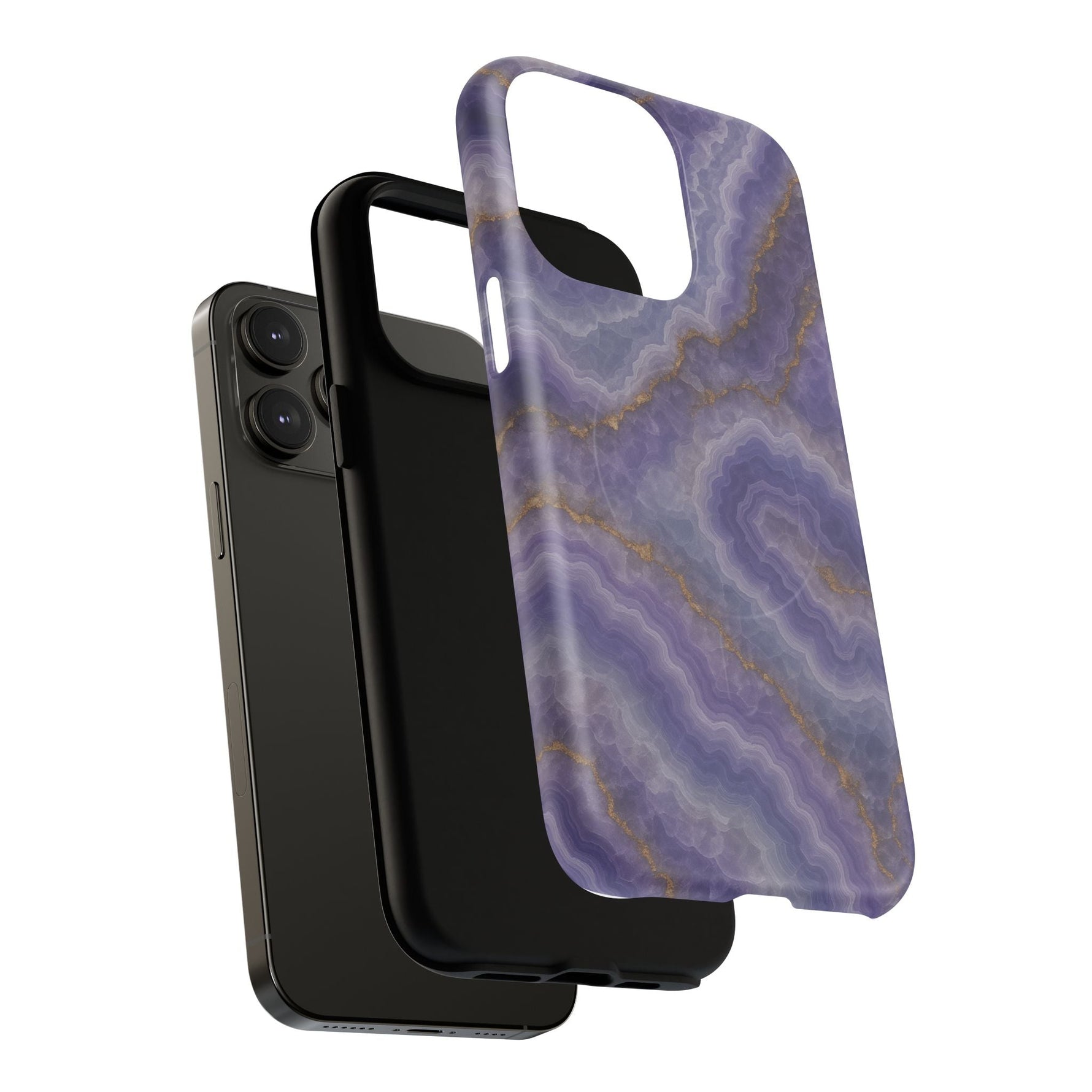 Purple Agate Marble iPhone Case with MagSafe  Shamo's
