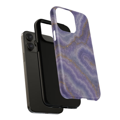 Purple Agate Marble iPhone Case with MagSafe