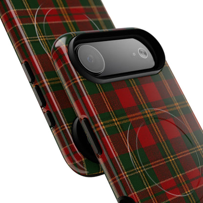 Plaid Holiday iPhone Case — Red & Green Tartan (MagSafe compatible)