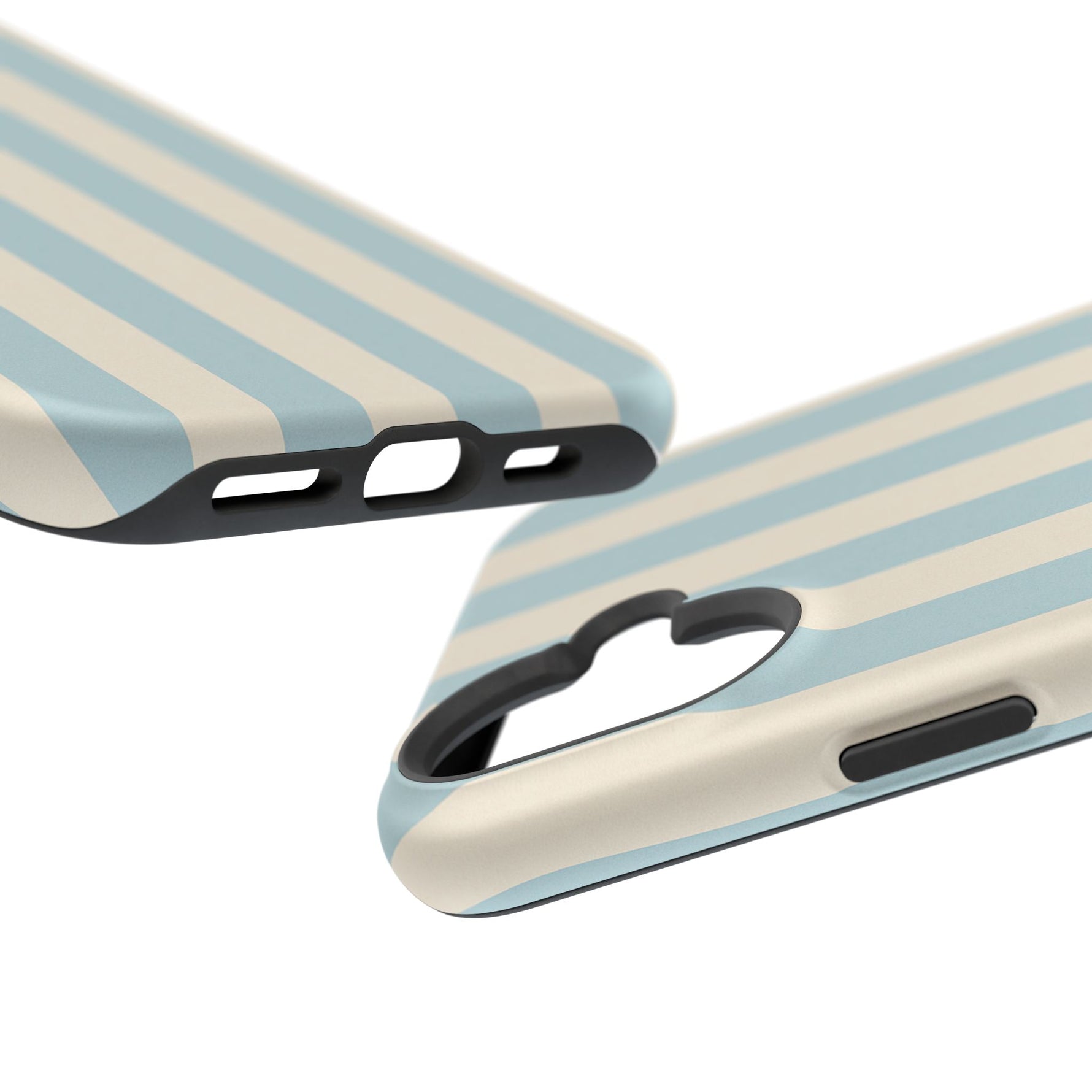 Blue Strips Pattern iPhone Case Compatible with MagSafe - Shamo's