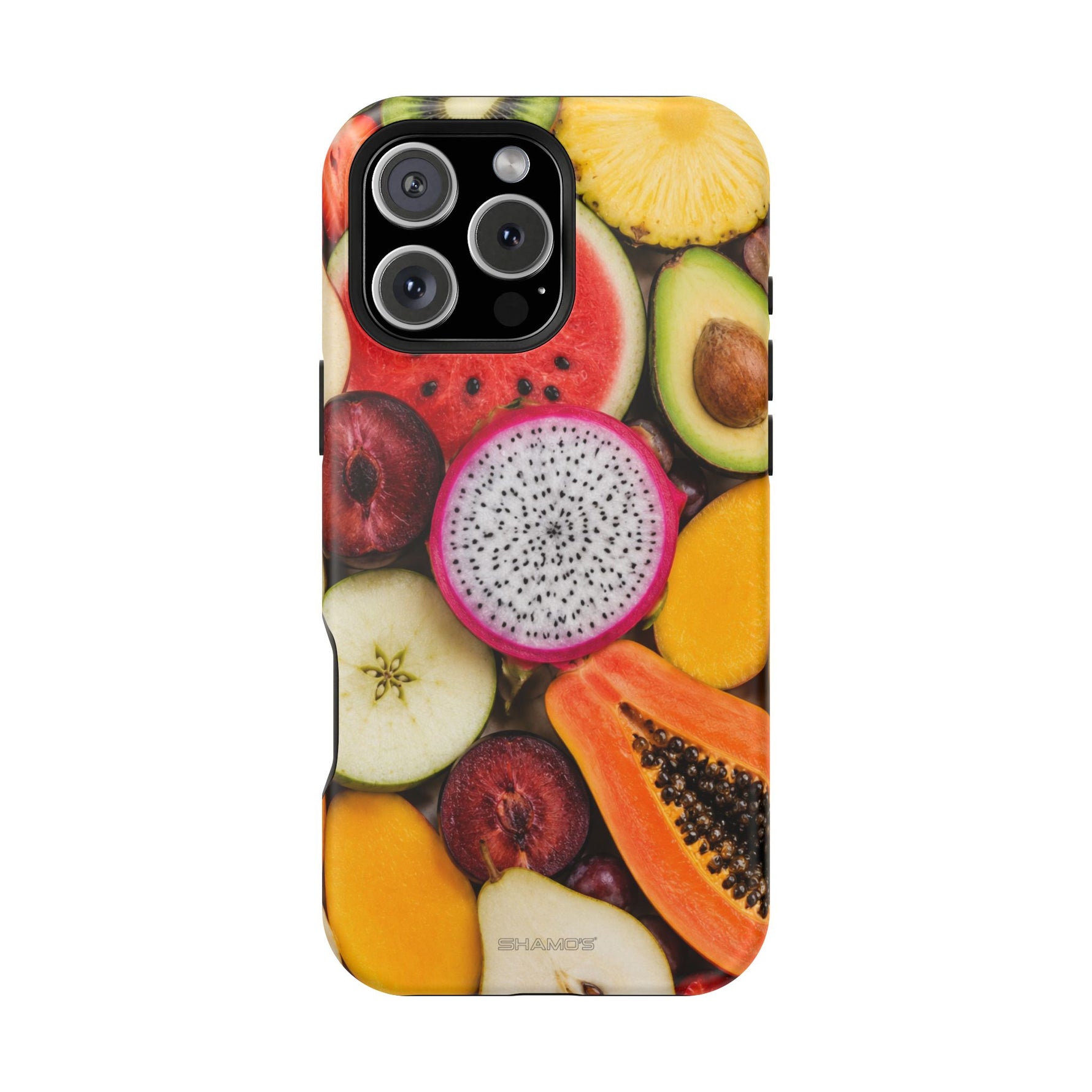 Tropical Fruit Magnetic Impact-Resistant Phone Case with MagSafe