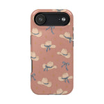 Ribbon Rodeo – Cowgirl Hat and Bow MagSafe Phone Case, Pink, glossy iPhone 17 Air, rear view