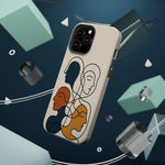 "Connected Lines" Minimalist iPhone Case — MagSafe, Magnetic Impact-Resistant  Shamo's