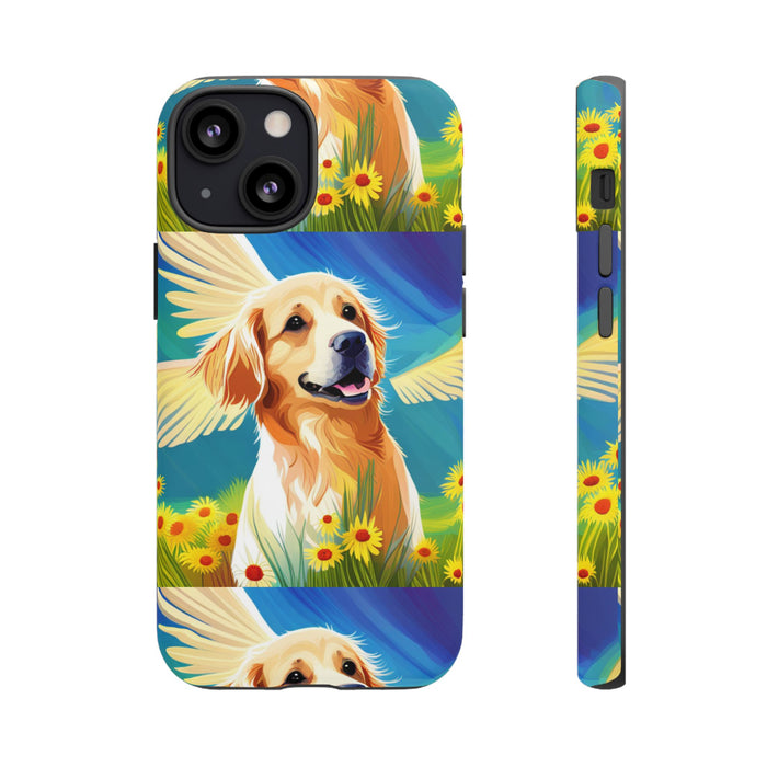 Tough Cases Golden Retriever with Wings Phone case