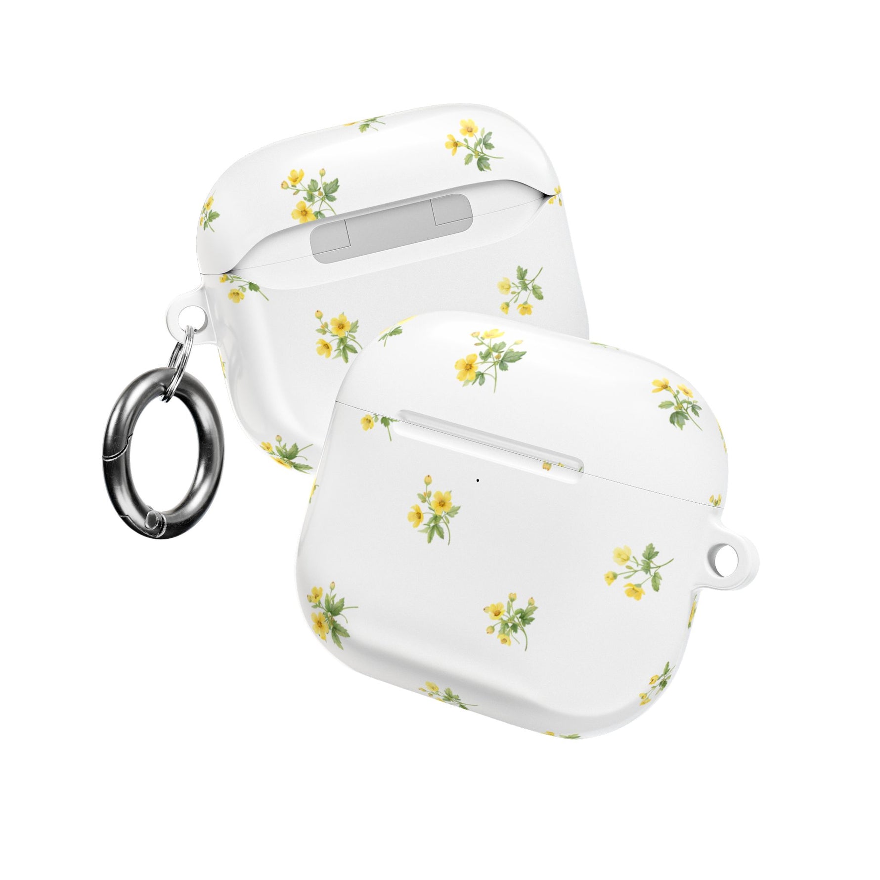 AirPods Case, French Petite Yellow Floral Protective Cover