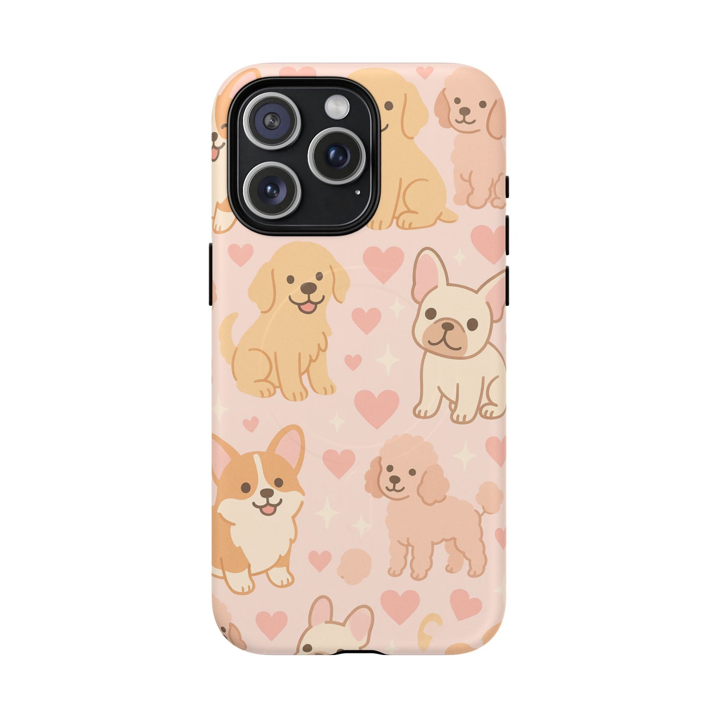 Puppies & Hearts iPhone Case compatible with MagSafe - Shamo's
