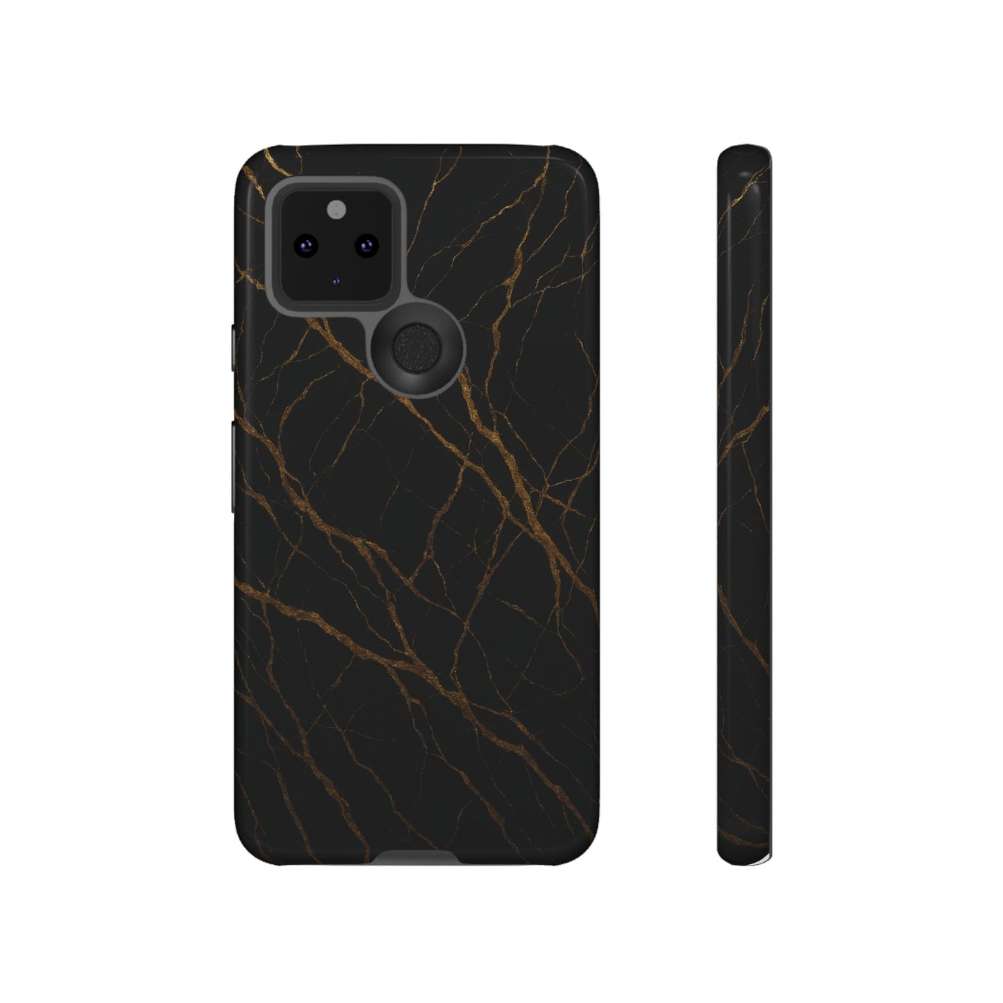 Black Marble Tough iPhone Case - Shamo's
