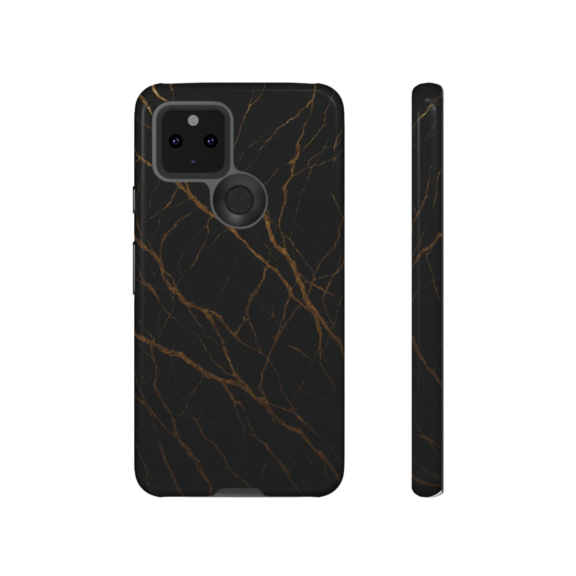 Black Marble Tough iPhone Case - Shamo's