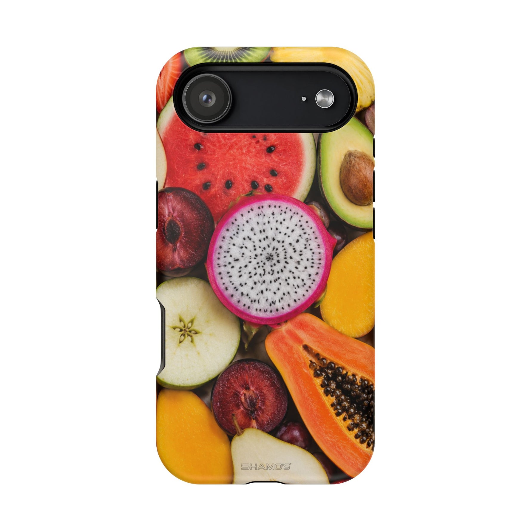 Tropical Fruit Magnetic Impact-Resistant Phone Case with MagSafe