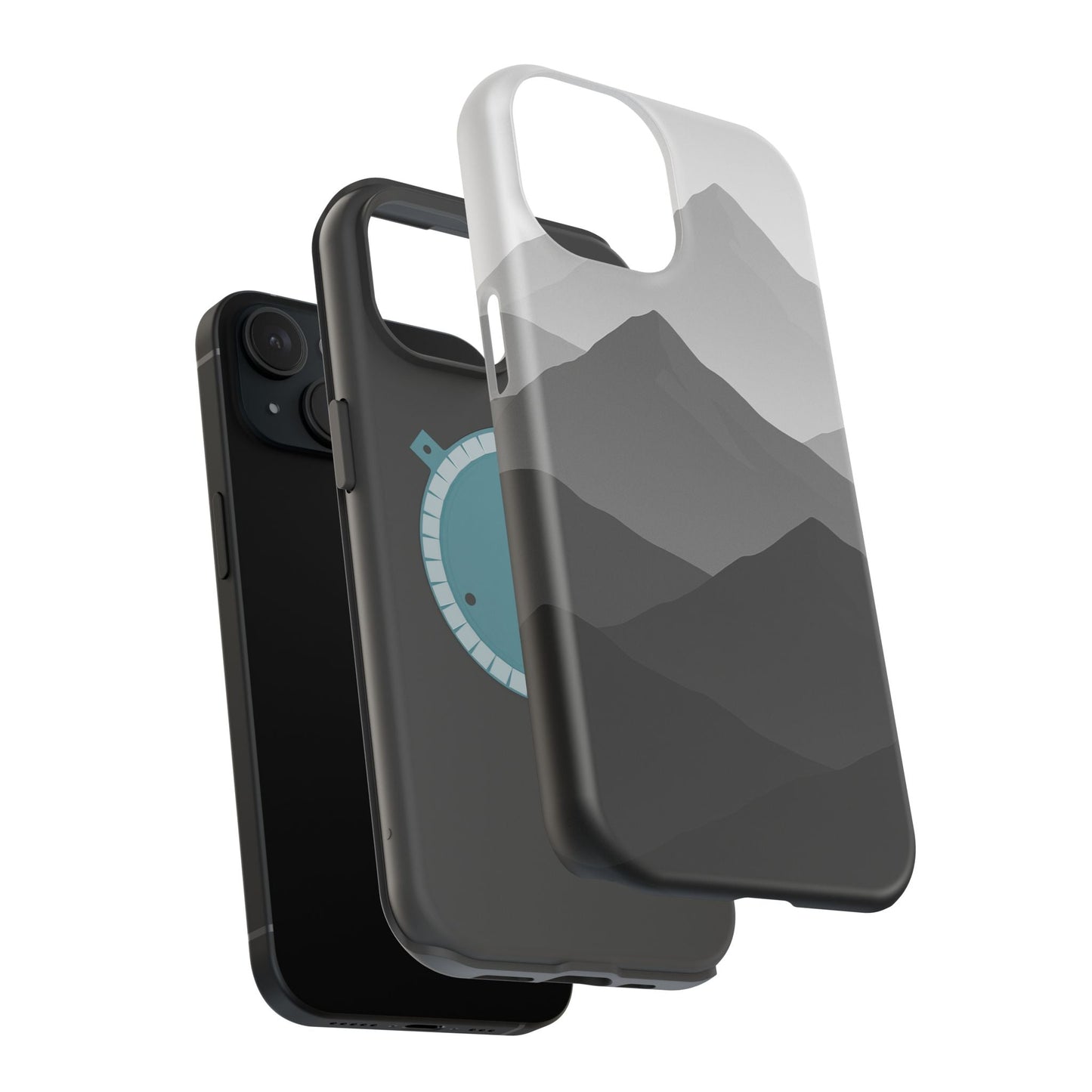 Monochrome Mountain Design iPhone Case | MagSafe  Shamo's