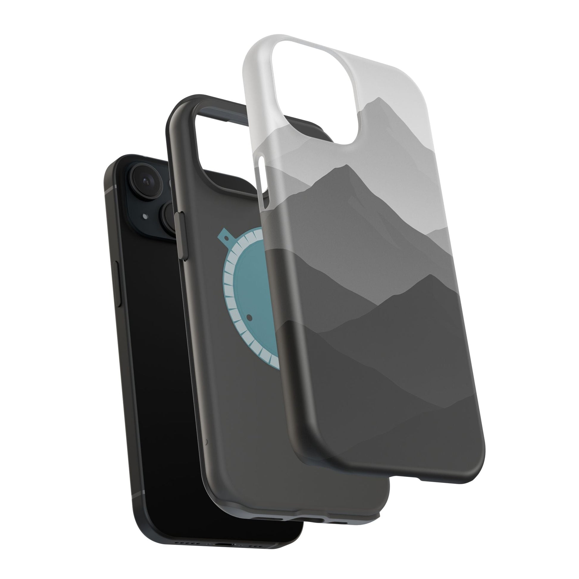 Monochrome Mountain Design iPhone Case | MagSafe  Shamo's