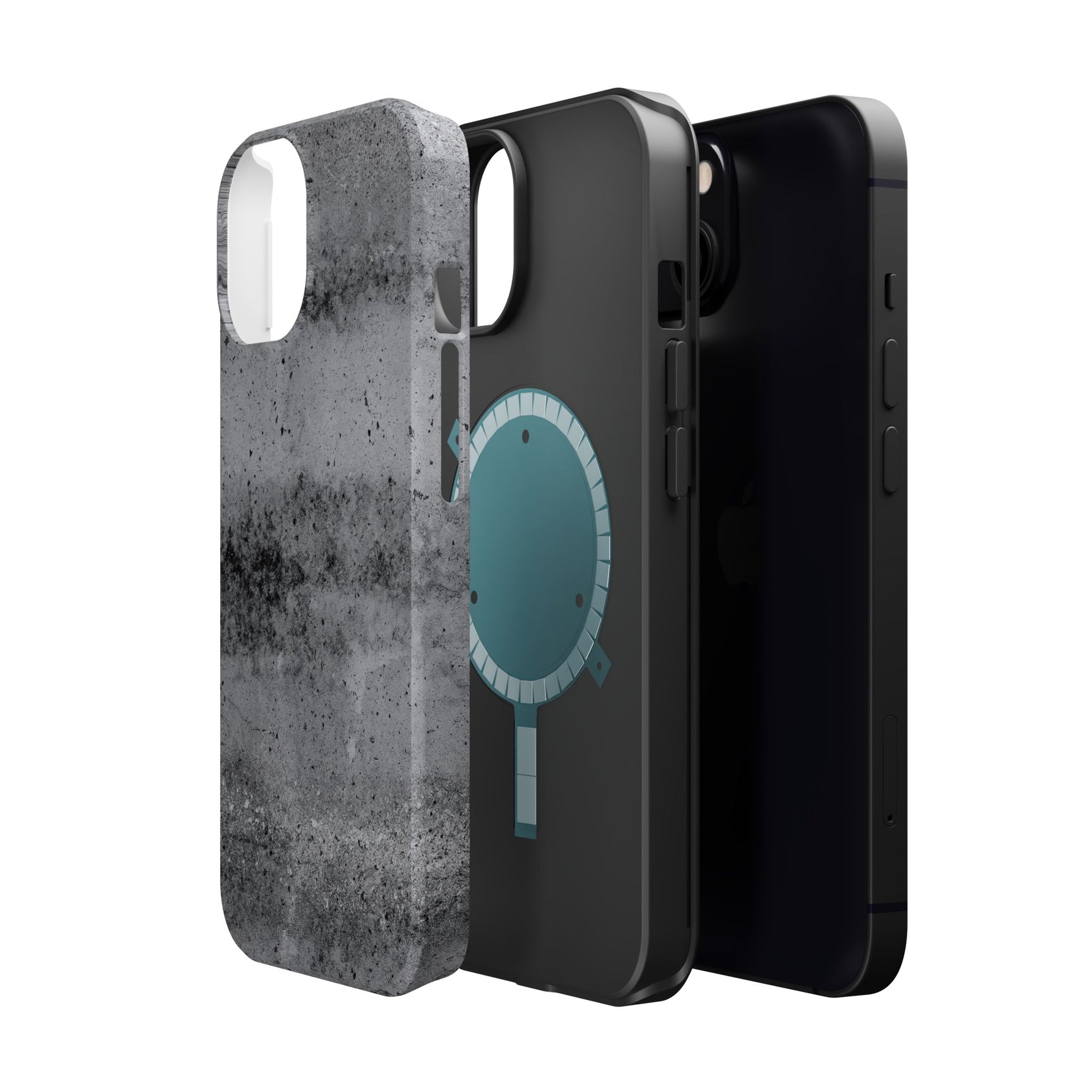 Concrete Pattern iPhone Case with Magsafe Compatibility