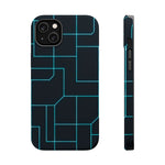 Neon Grid Magnetic Impact-Resistant iPhone Case | MagSafe compatible  Shamo's iPhone 14 Plus / Matte