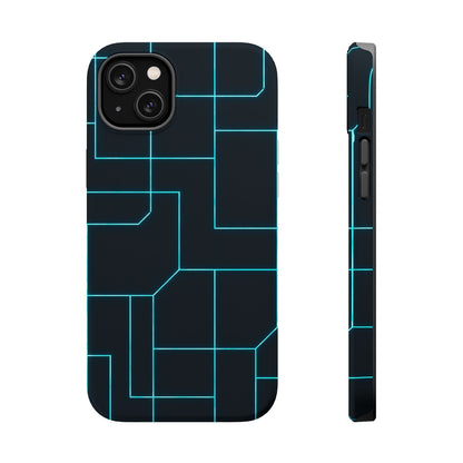 Neon Grid Magnetic Impact-Resistant iPhone Case | MagSafe compatible  Shamo's iPhone 14 Plus / Matte