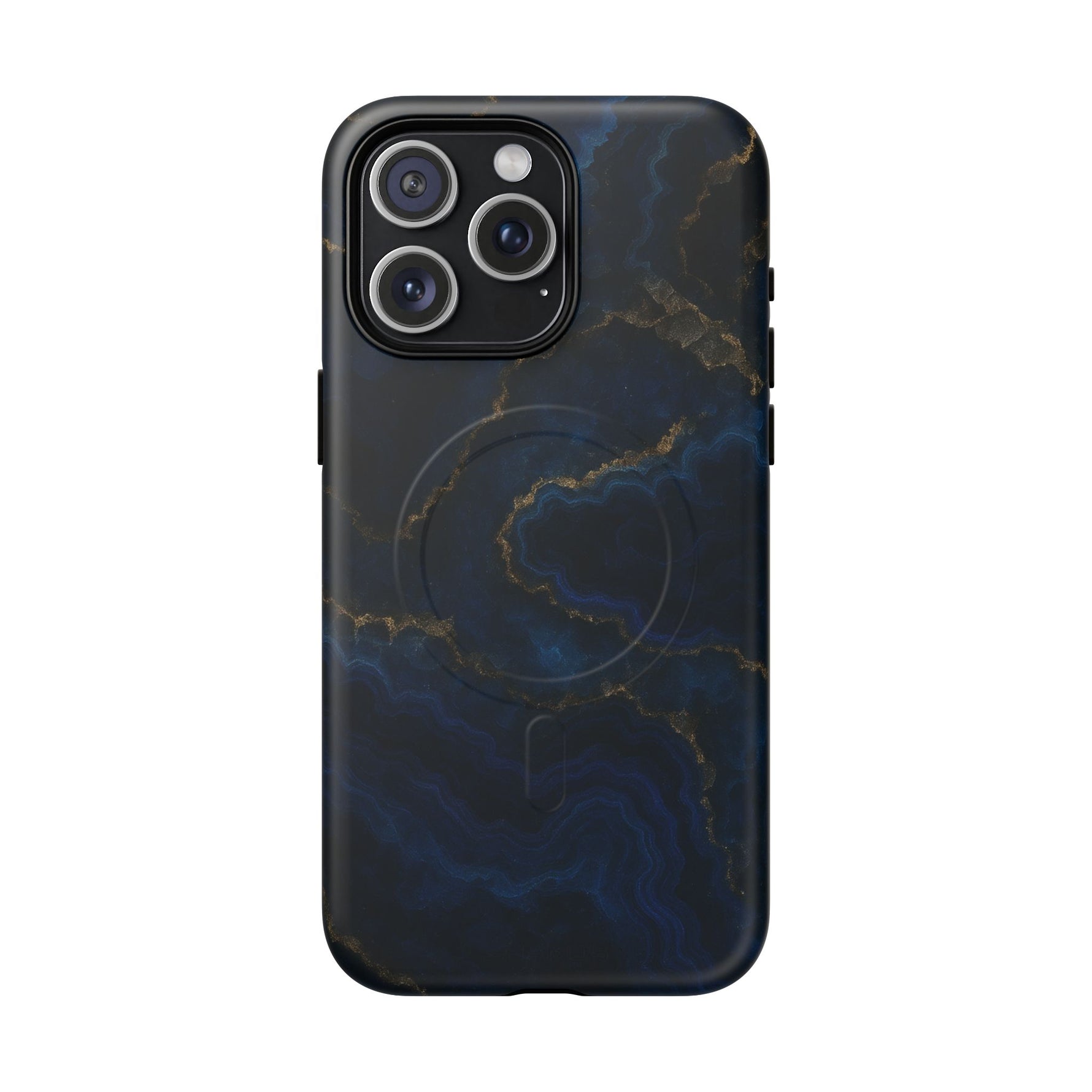 Midnight Marble iPhone Case with MagSafe - iPhone 15 Pro Max / Matte - Shamo's