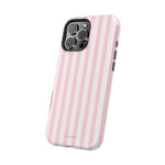 Pink Stripe Impact-Resistant Phone Case | MagSafe
