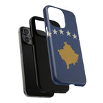Kosovo Flag Tough iPhone Case — Navy Blue Stars & Gold Map (MagSafe compatible)  Shamo's