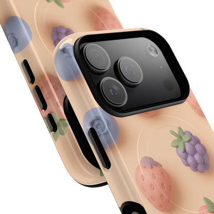 Fruitful 3D Strawberries Berries Tough Magnetic MagSafe Phone Case