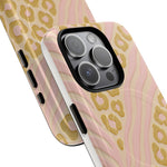 Pink Gold Leopard iPhone Case compatible with MagSafe - Shamo's