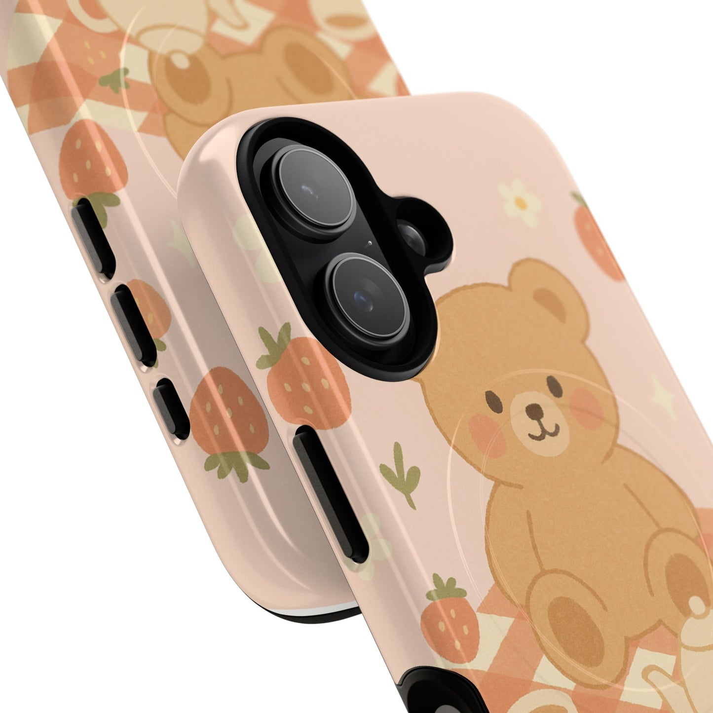 Blossom Bear Picnic iPhone Case with MagSafe