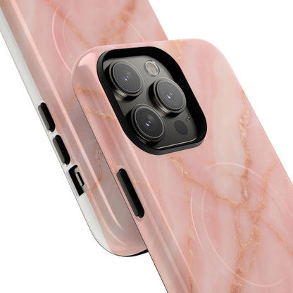 Blush Pink Marble iPhone Case with MagSafe