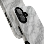 Silver Mist Marble iPhone Case with MagSafe - iPhone 17 / Glossy - Shamo's