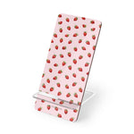Strawberry Pattern Phone Stand — Foldable Mobile Display Stand