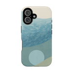 “Calm Over Chaos” Abstract Ocean Wave iPhone Case | MagSafe Compatible  Shamo's iPhone 16 / Matte