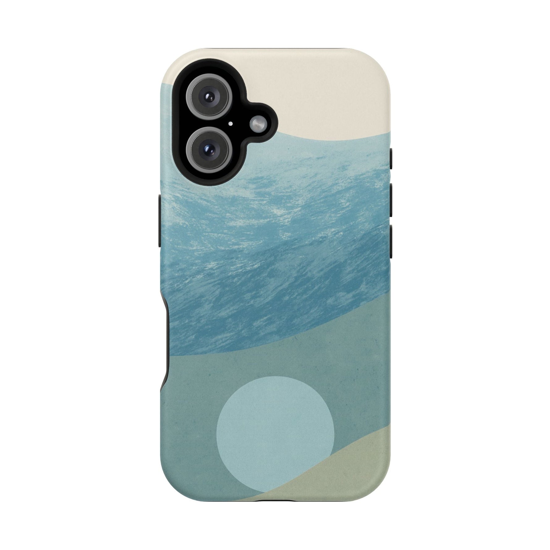 “Calm Over Chaos” Abstract Ocean Wave iPhone Case | MagSafe Compatible  Shamo's iPhone 16 / Matte