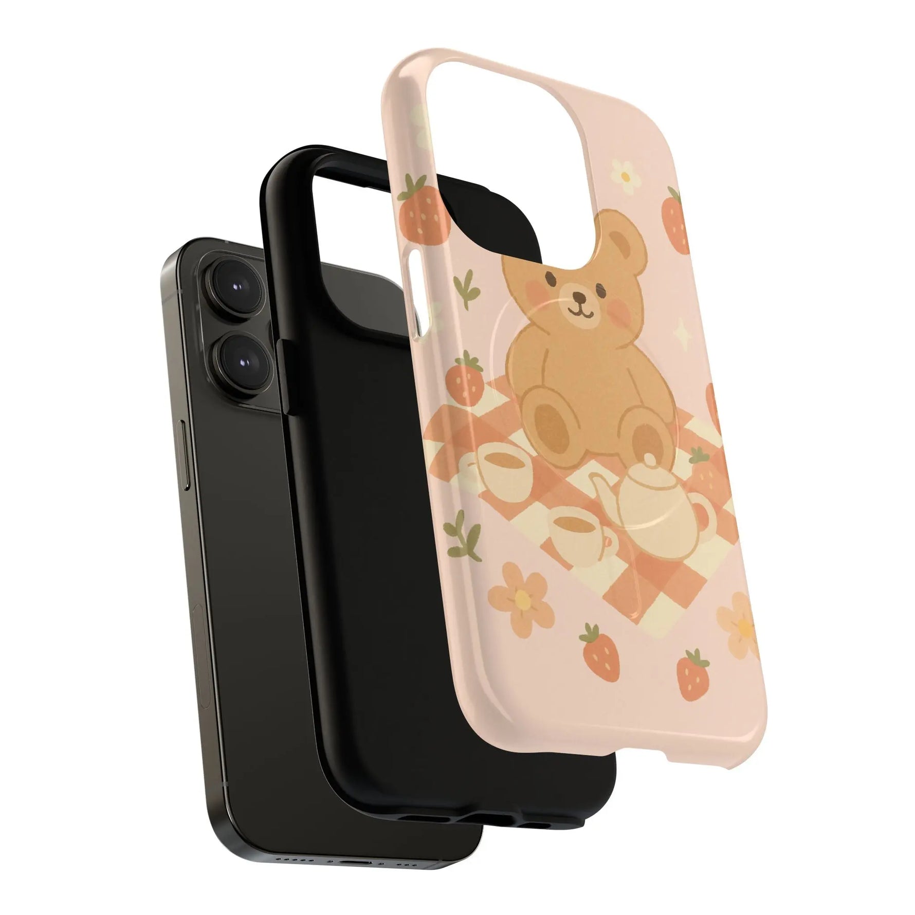 Blossom Bear Picnic iPhone Case with MagSafe  Shamo's