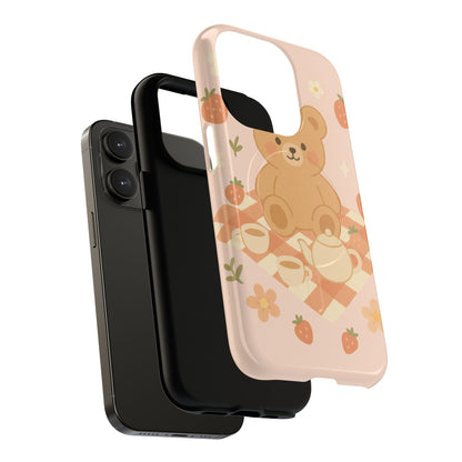 Blossom Bear Picnic iPhone Case with MagSafe