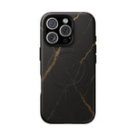 Black & Gold Marble iPhone Case with MagSafe - Shamo's