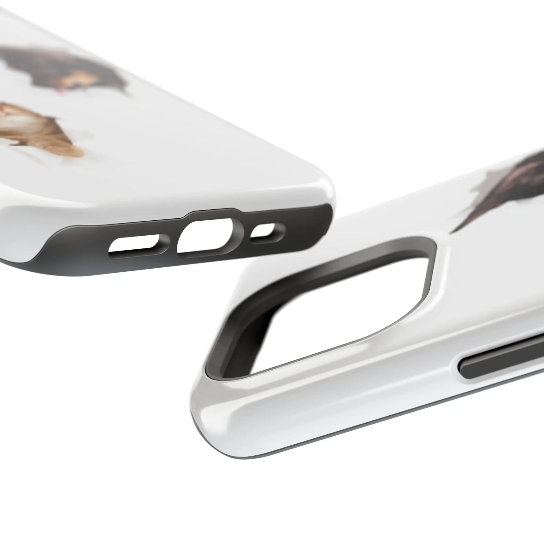 Impact-Resistant Cases with a cat and a dog - Shamo's