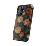 Floral Vintage Rose Magnetic Impact iPhone Case with MagSafe  Shamo's