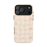 Sweet Pastel Checkered Bows Case for iPhone | MagSafe - Shamo's