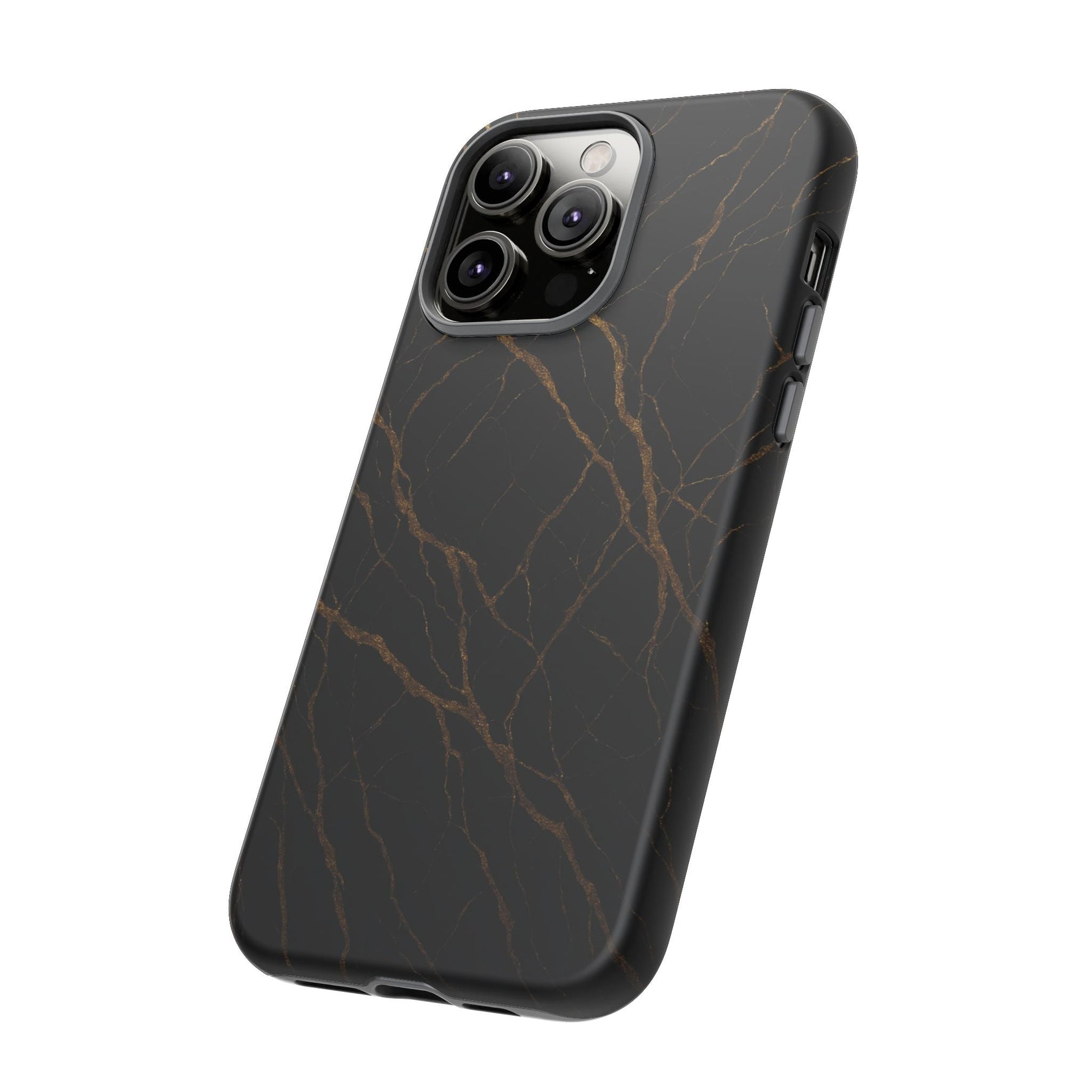 Black Marble Tough iPhone Case  Shamo's