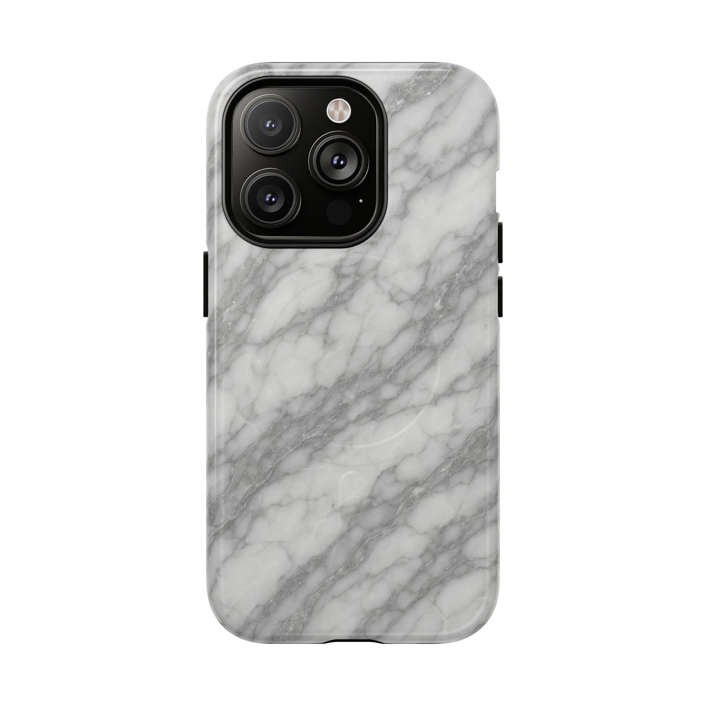 Silver Mist Marble iPhone Case with MagSafe - Shamo's